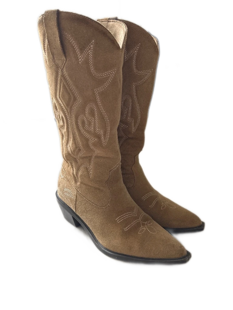 Botas Cowboy de Ante Marrón