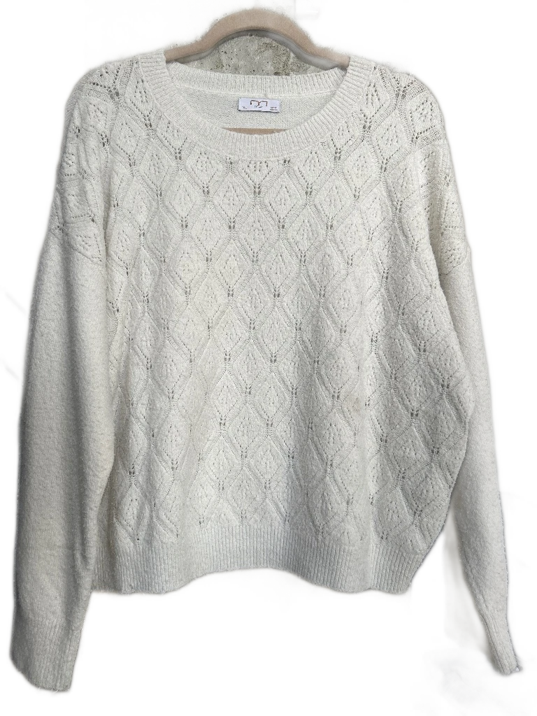 Jersey de Punto Calado Blanco Roto