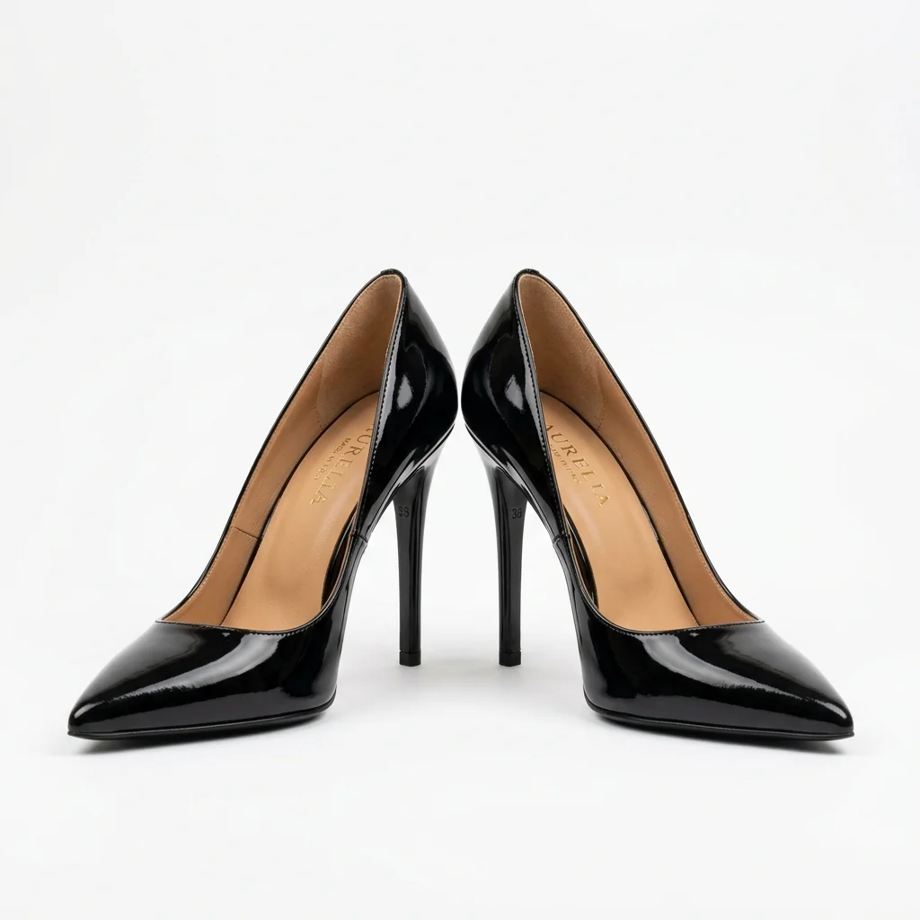 Tacones de Charol Negros